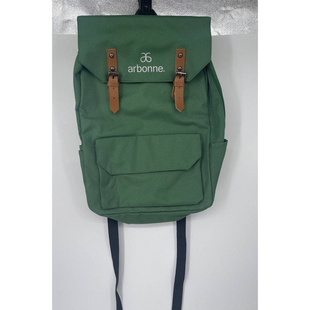 Arbonne Nature BackPack Limited Edition ~ Green W/Brown‎ Straps